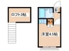 グランドール調布 1Rの間取り