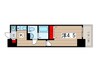 N‐stage Kumegawa 1Kの間取り