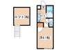 ロータス西生田 1Kの間取り