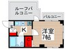 リエス梅島 1Kの間取り