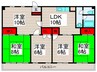 スカイコートイレブン 5LDKの間取り