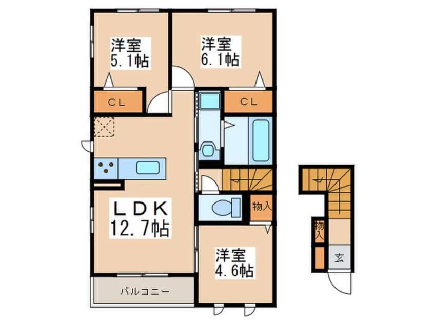 間取図 ｾﾝﾁｭﾘｰﾊｲﾑすみよし台Ⅲ