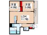ｔｏｍａｔｏⅢ　Ａ棟 2LDKの間取り