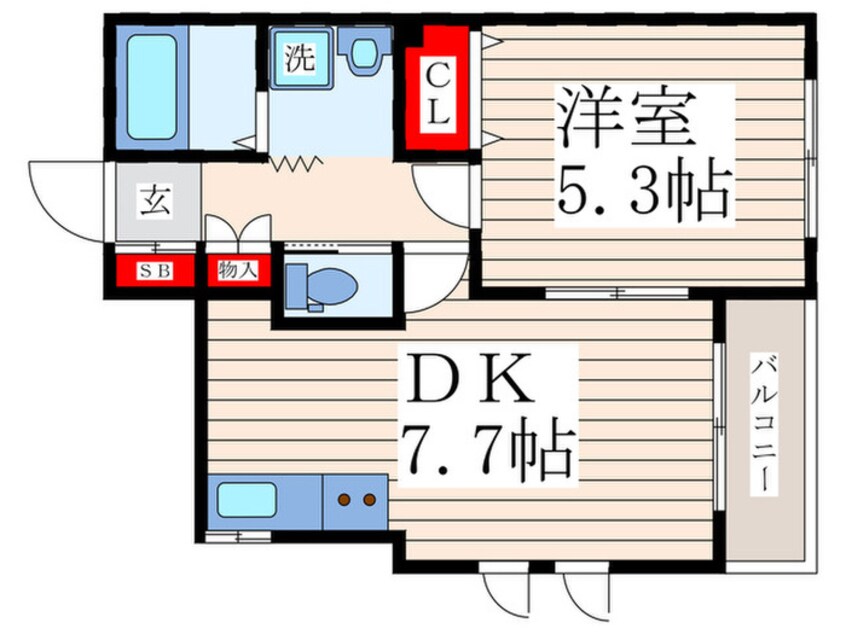 間取図 リバーサイドベル