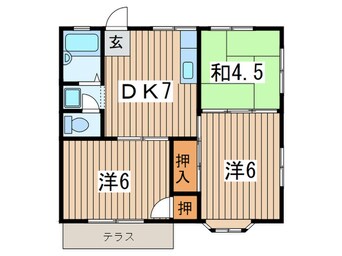 間取図 サンリバ－纒