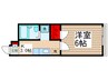 アルカディア 1Kの間取り