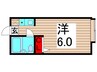 キャピタル中川Ａ 1Rの間取り