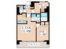 ｺﾝﾌｫﾘｱ東新宿ｽﾃｰｼｮﾝﾌﾛﾝﾄ 2LDKの間取り