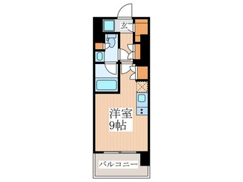 間取図 ｺﾝﾌｫﾘｱ東新宿ｽﾃｰｼｮﾝﾌﾛﾝﾄ