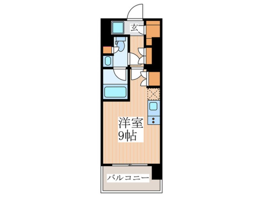 間取図 ｺﾝﾌｫﾘｱ東新宿ｽﾃｰｼｮﾝﾌﾛﾝﾄ