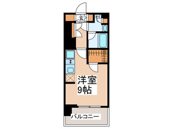 間取図 ｺﾝﾌｫﾘｱ東新宿ｽﾃｰｼｮﾝﾌﾛﾝﾄ