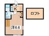 ブリックコート横浜 1Kの間取り