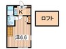 ブリックコート横浜 1Kの間取り