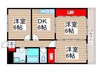 マンション三樹 3DKの間取り