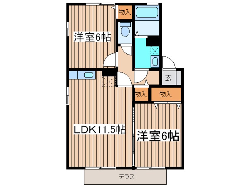 間取図 ハイネ白百合