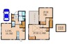 関町北4丁目戸建 2LDKの間取り