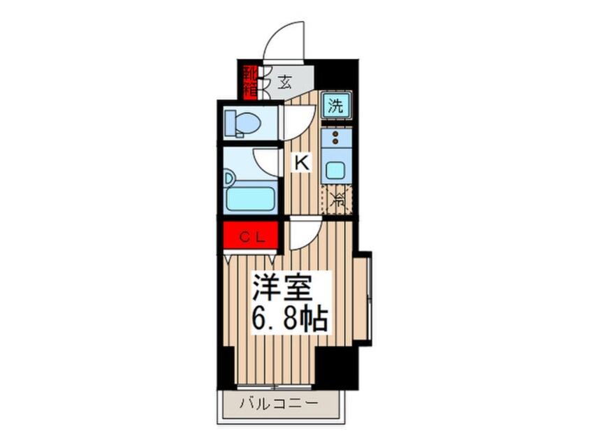 間取図 スカイコート新小岩