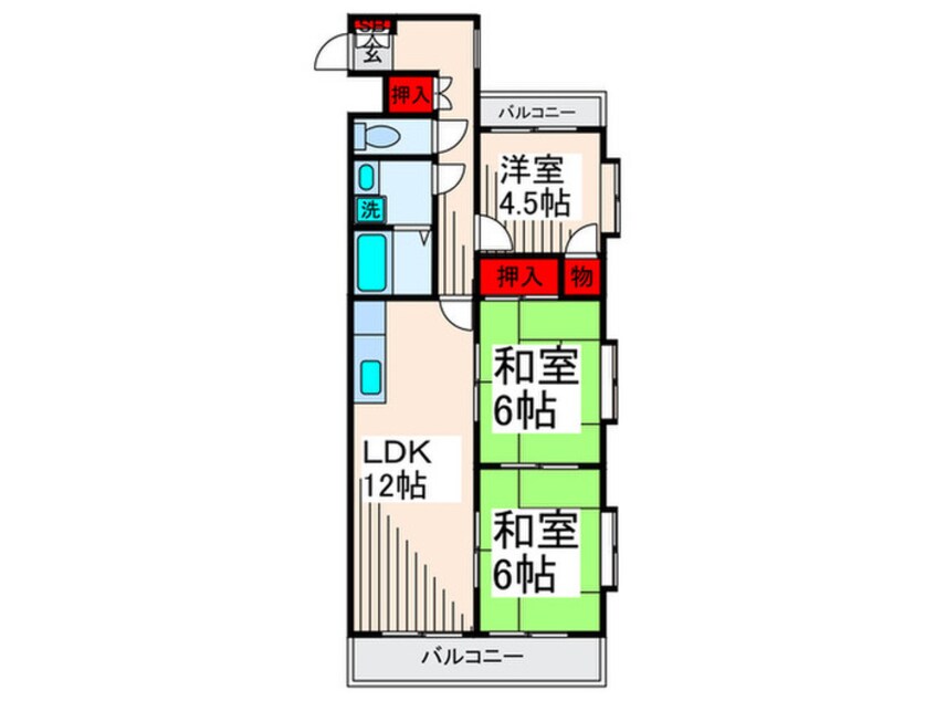 間取図 クレセント真利子