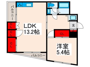 間取図 パルクレール日之出