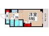ベイシティハイツ船橋 1Kの間取り