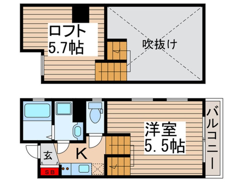 間取図 Glanz新松戸