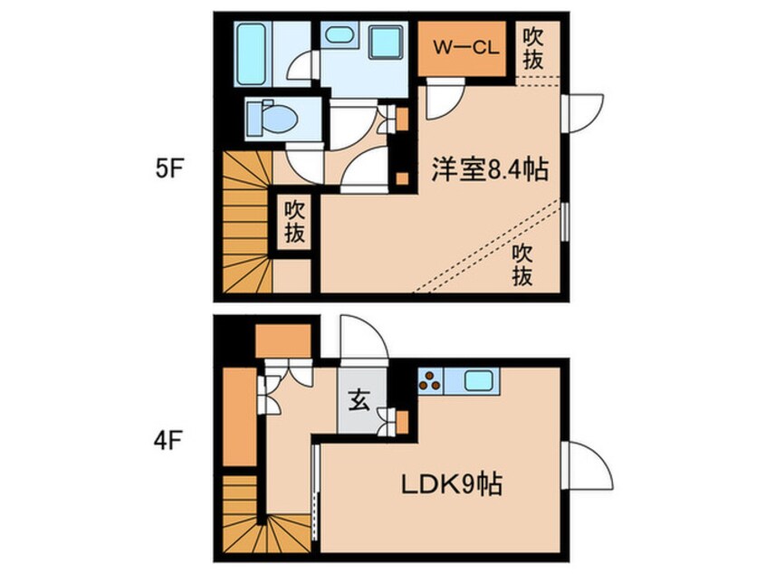 間取図 LEGALAND早稲田鶴巻町