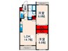 Riziere Village西日暮里 2LDKの間取り