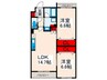 Riziere Village西日暮里 2LDKの間取り