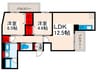 Riziere Village西日暮里 2LDKの間取り