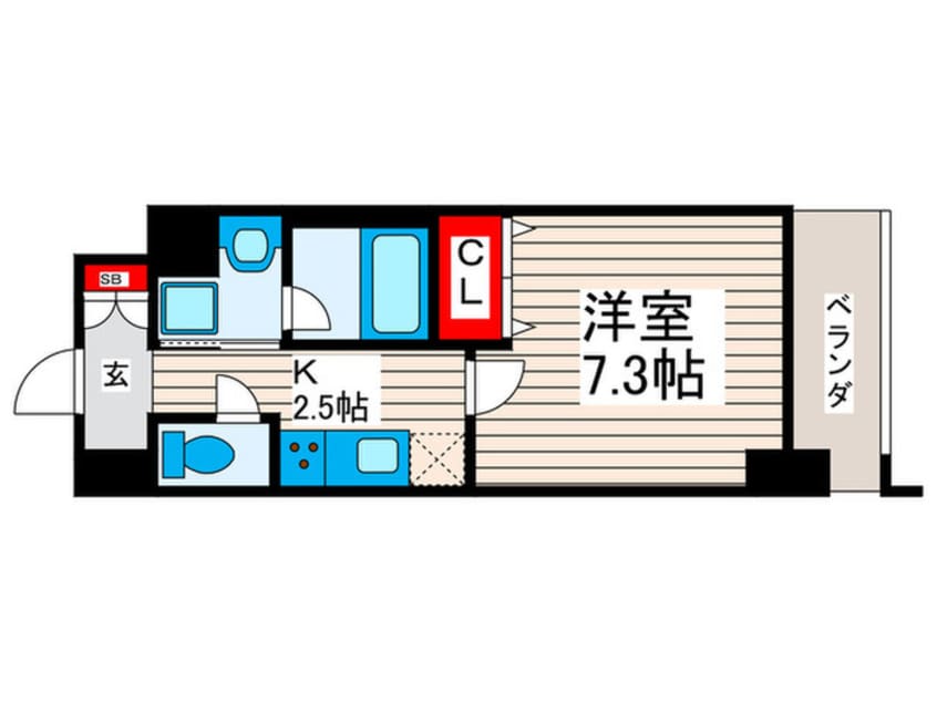 間取図 グランレーヴ東尾久