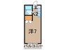 アゼリア鷺沼 1Kの間取り