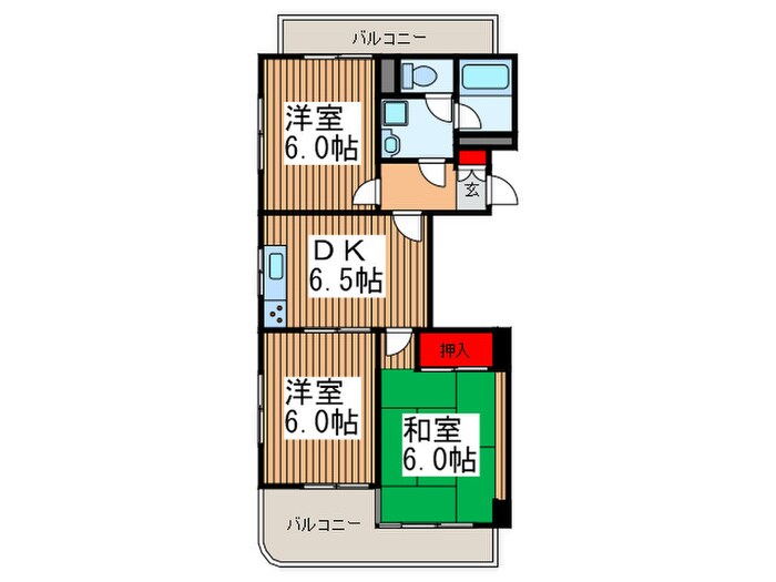 間取り図 西川口藤ハイツ