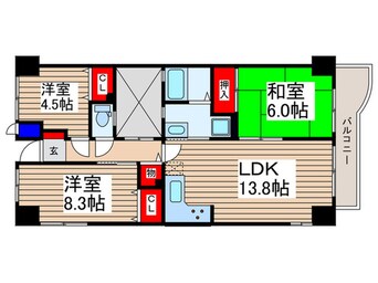 間取図 レクセルコスモ