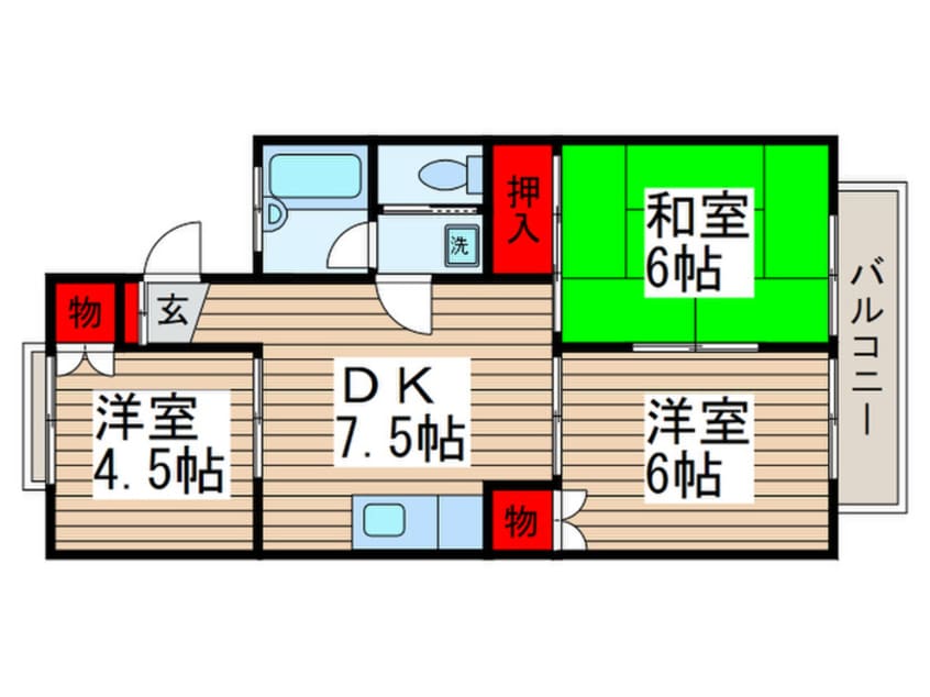 間取図 スカイビレッジ