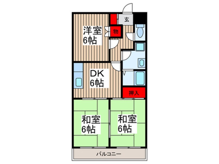 間取図 原第５マンション