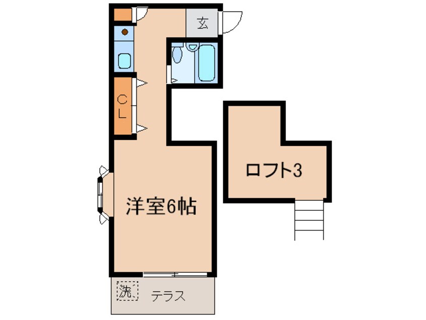 間取図 ヒュ－ゲルハイム祖師谷