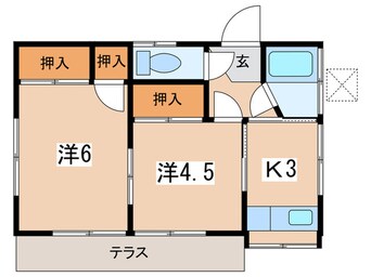 間取図 佐川貸家No.1