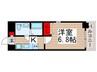 ラクラス下総中山 1Kの間取り