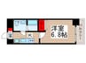 ラクラス下総中山 1Kの間取り