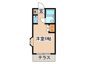 間取図 荻野コ－ポ