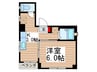 ユミナハイツ 1Kの間取り