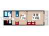 ユタカローズガーデン 1DKの間取り