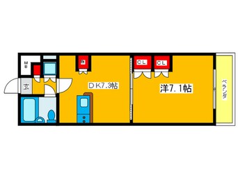 間取図 ユタカローズガーデン