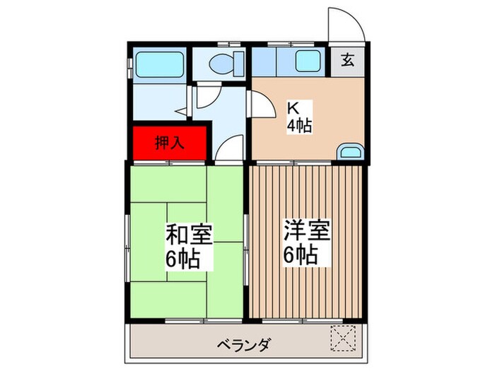 間取り図 エースハイツ若葉台