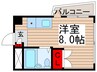 エルムーントビサン 1Rの間取り