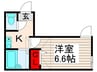 サザンロード江北 1Kの間取り