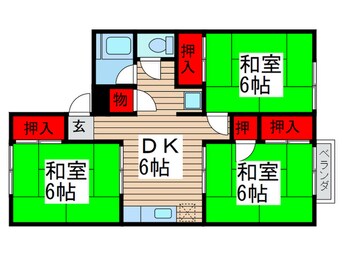 間取図 北総ビレッヂＢ棟