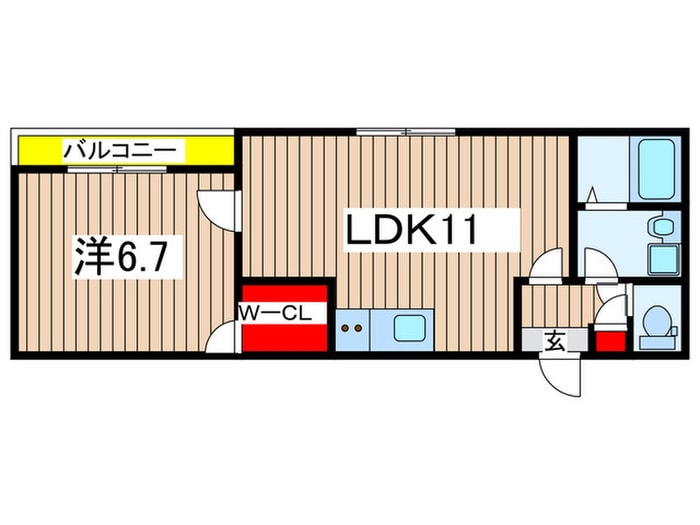 間取り図 ジーメゾン千葉ウエスト