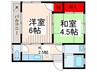 第3コーポコバヤシ 2Kの間取り