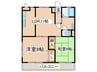 ＡＩＫＡＷＡマンション 2LDKの間取り